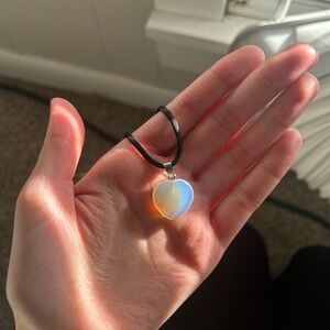 Opal Heart Necklace